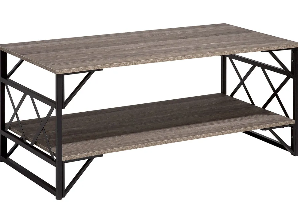 Couchtisch Holzoptik Taupe Rechteckig Bolton