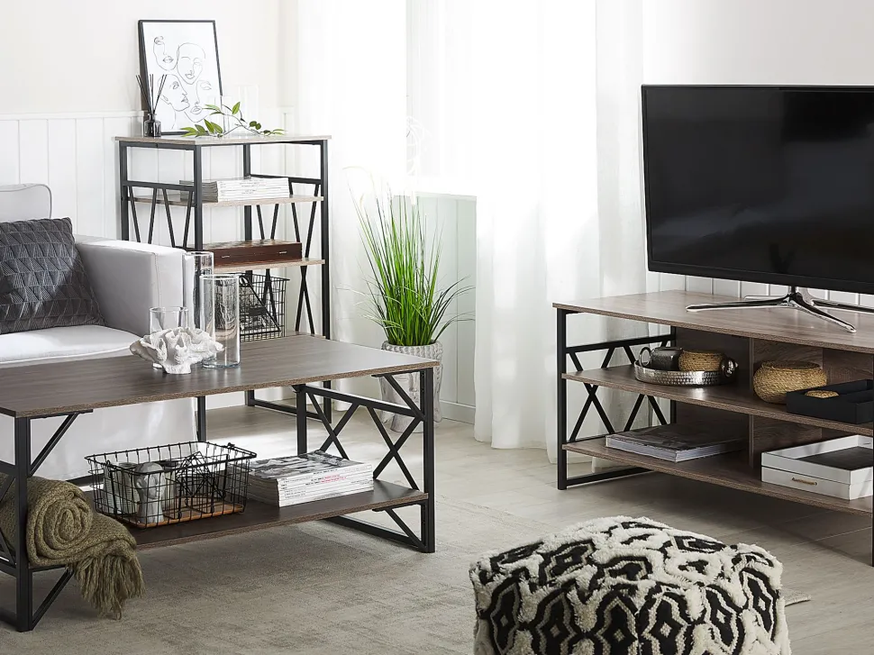 Couchtisch Holzoptik Taupe Rechteckig Bolton