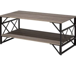 Couchtisch Holzoptik Taupe Rechteckig Bolton