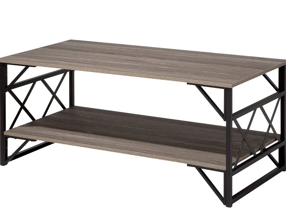 Couchtisch Holzoptik Taupe Rechteckig Bolton