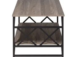 Couchtisch Holzoptik Taupe Rechteckig Bolton