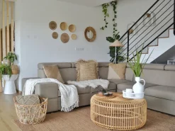 Couchtisch Rattan Naturlich 84 Cm Limni