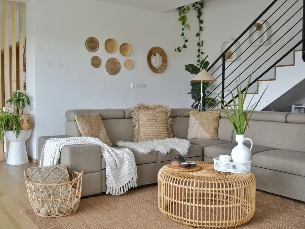 Couchtisch Rattan Naturlich 84 Cm Limni