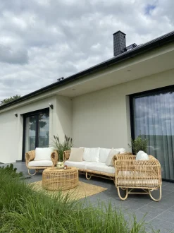 Couchtisch Rattan Naturlich 84 Cm Limni