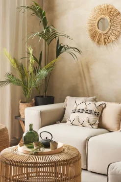 Couchtisch Rattan Naturlich 84 Cm Limni