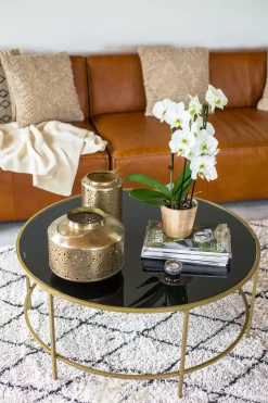 Couchtisch Schwarz / Gold 88 Cm Florence