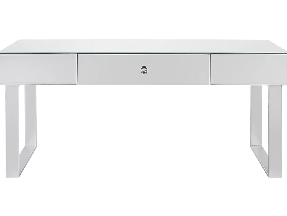 Couchtisch Silber Mit Schublade Verspiegelt Nesle