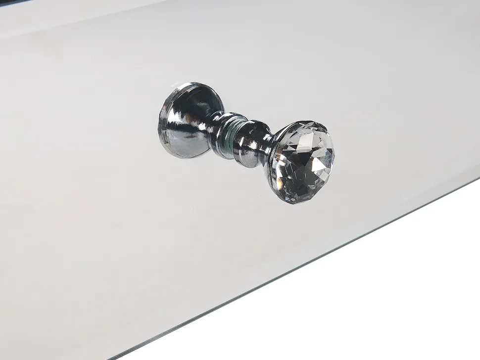 Couchtisch Silber Mit Schublade Verspiegelt Nesle