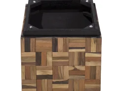 Couchtisch Teakholz Braun Quadratisch 45 X 45 Cm Gameti