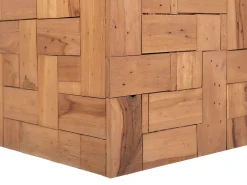 Couchtisch Teakholz Hellbraun Rechteckig 60 X 100 Cm Gambo Ii