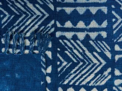 Decke Baumwolle Marineblau 130 X 180 Cm Geometrisches Muster Shivpuri