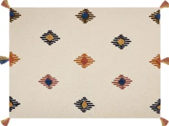 Decke Baumwolle Mehrfarbig 130 X 180 Cm Geometrisches Muster Munger
