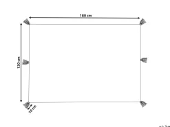 Decke Baumwolle Mehrfarbig 130 X 180 Cm Geometrisches Muster Munger