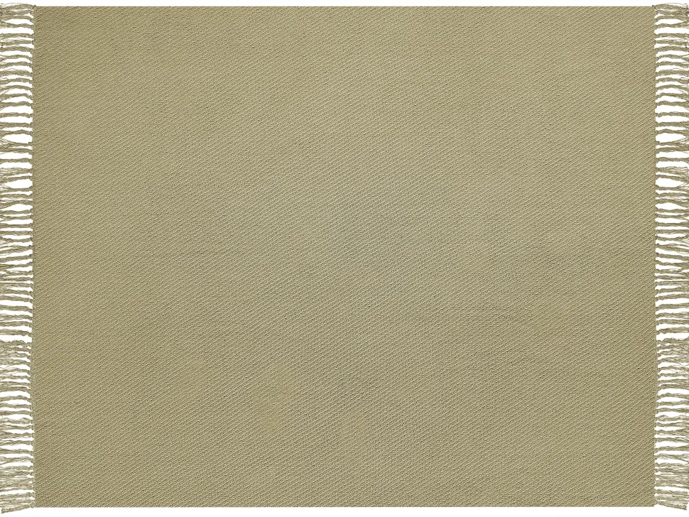Decke Baumwolle Olivgrun 125 X 150 Cm Yarsa