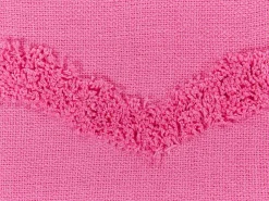 Decke Baumwolle Rosa 125 X 150 Cm Geometrisches Muster Khari