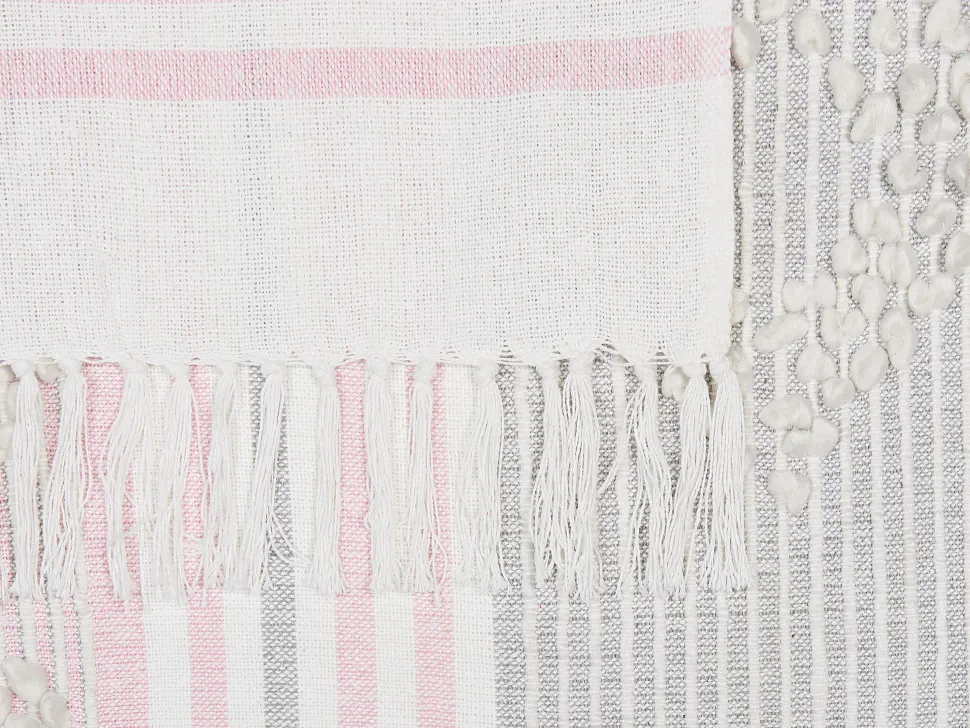 Decke Baumwolle Rosa 125 X 150 Cm Kaman