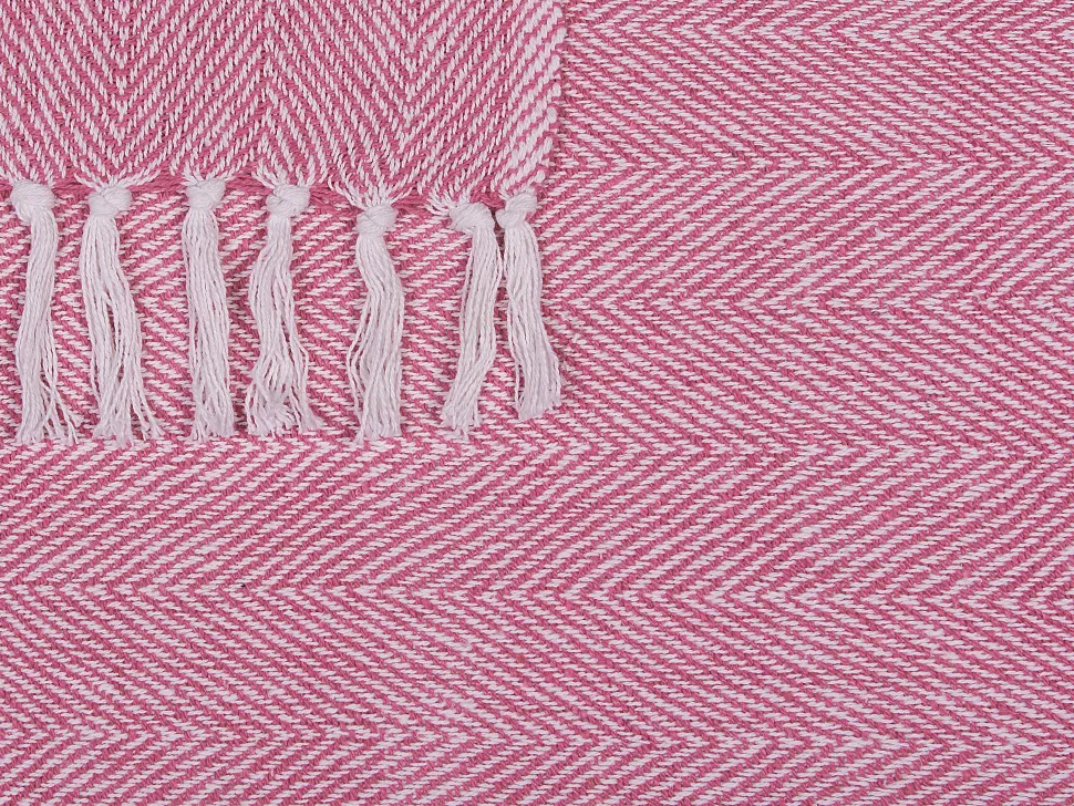 Decke Baumwolle Rosa 130 X 160 Cm Tangier