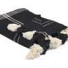 Decke Baumwolle Schwarz 130 X 170 Cm Kulac