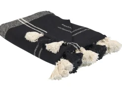 Decke Baumwolle Schwarz 130 X 170 Cm Kulac