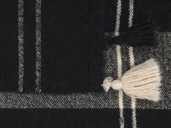 Decke Baumwolle Schwarz 130 X 170 Cm Kulac