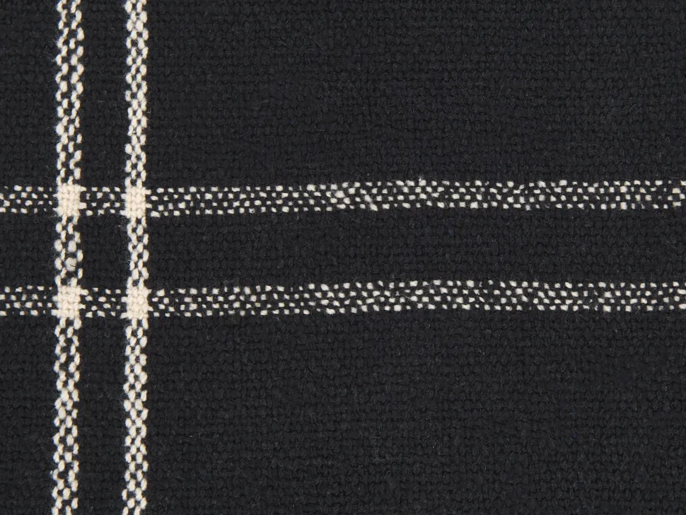 Decke Baumwolle Schwarz 130 X 170 Cm Kulac