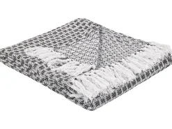 Decke Baumwolle Schwarz / Weis 130 X 160 Cm Kiraman