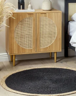Decke Beige / Schwarz 130 X 170 Cm Kudiya