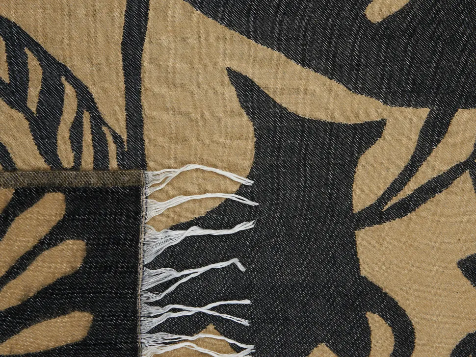 Decke Beige / Schwarz 130 X 170 Cm Kudiya