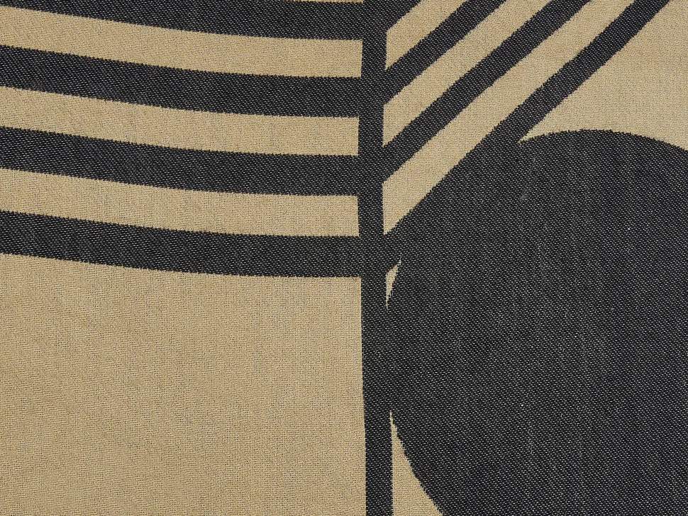 Decke Beige / Schwarz 130 X 170 Cm Thaprek