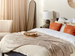 Decke Beige 200 X 220 Cm Bayburt