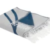 Decke Blau / Cremeweis Abstraktes Motiv 130 X 170 Cm Haprek