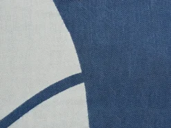 Decke Blau / Cremeweis Abstraktes Motiv 130 X 170 Cm Haprek