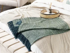 Decke Blau / Grun 130 X 170 Cm Paire