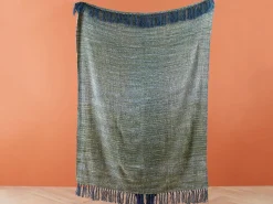 Decke Blau / Grun 130 X 170 Cm Paire