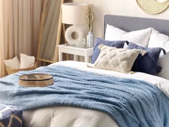 Decke Blau 200 X 220 Cm Bjas