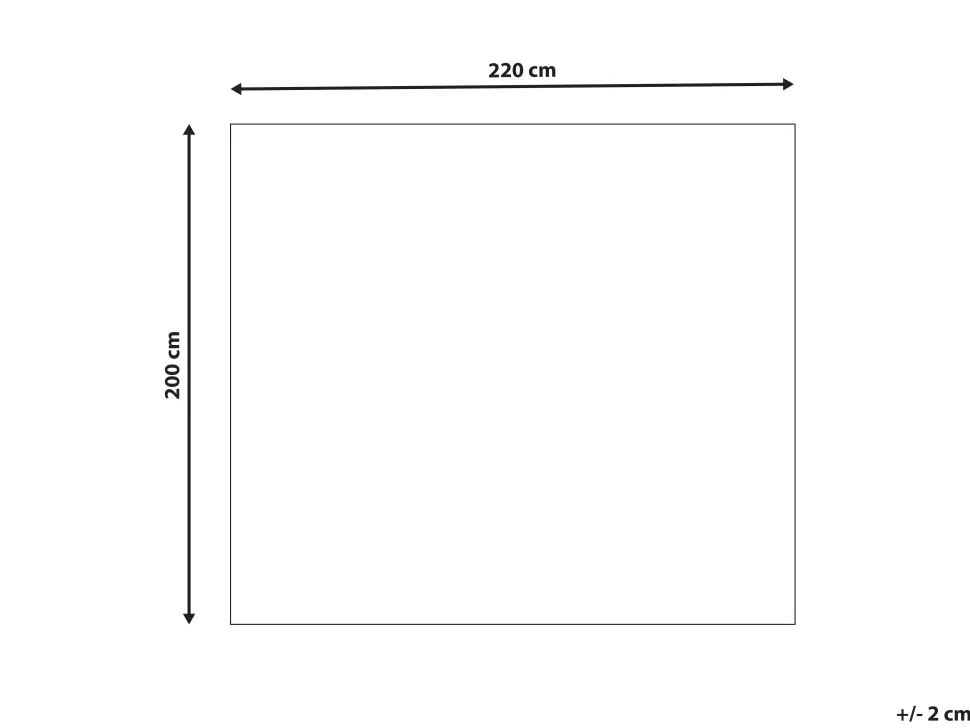 Decke Blau 200 X 220 Cm Bjas