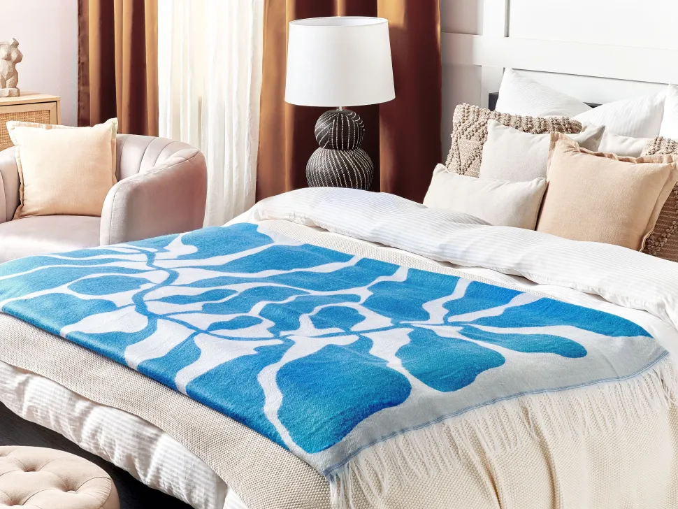 Decke Blau 130 X 170 Cm Kihun