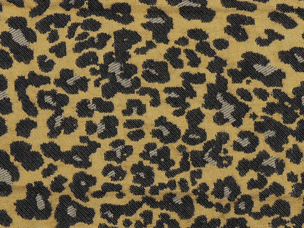 Decke Braun / Schwarz Leopardenmuster 130 X 170 Cm Jamune