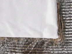 Decke Braun / Weis 180 X 220 Cm Zweiseitig Asdad