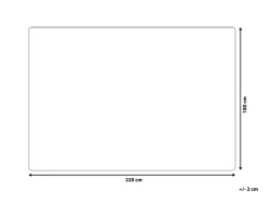Decke Braun / Weis 180 X 220 Cm Zweiseitig Asdad