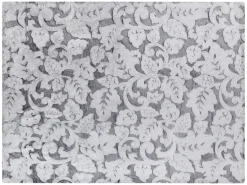 Decke Grau 150 X 200 Cm Pflanzenmuster Kosi