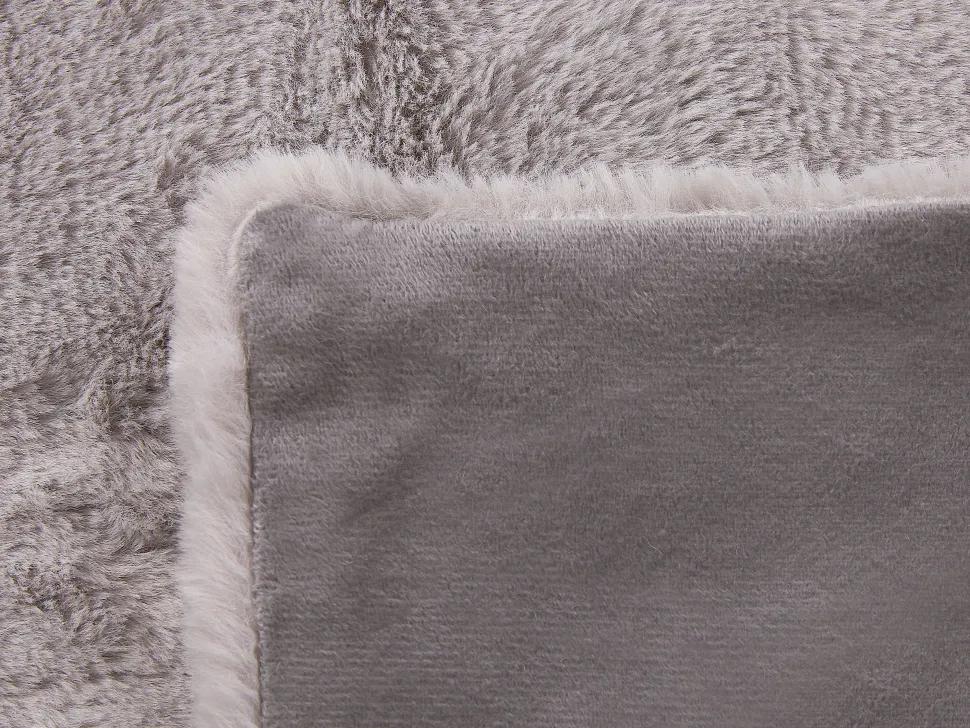 Decke Grau 200 X 220 Cm Zweiseitig Chaab