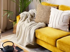 Decke Hellbeige 125 X 150 Cm Namdu