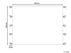Decke Mehrfarbig 130 X 150 Cm Cubuk