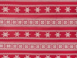 Decke Rot 150 X 200 Cm Weihnachtsmotiv Zweiseitig Vantaa