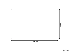 Decke Weis 150 X 200 Cm Zweiseitig Abteh