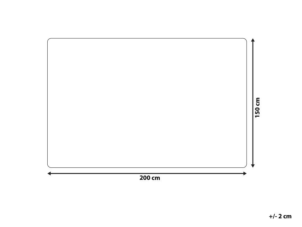 Decke Weis 150 X 200 Cm Zweiseitig Abteh
