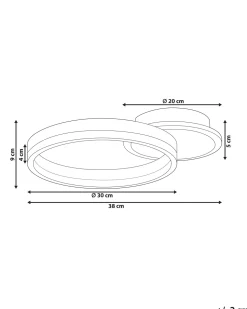 Deckenleuchte Led Gold 3-Flammig Glyde