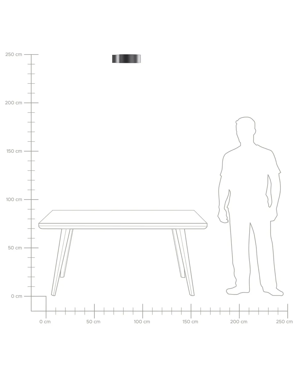 Deckenleuchte Led Schwarz Yabu
