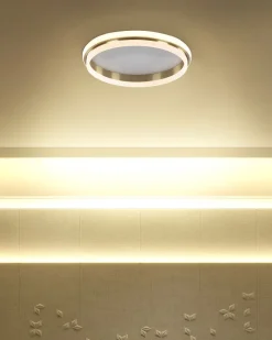 Deckenleuchte Led Weis / Gold 64 Cm Taping